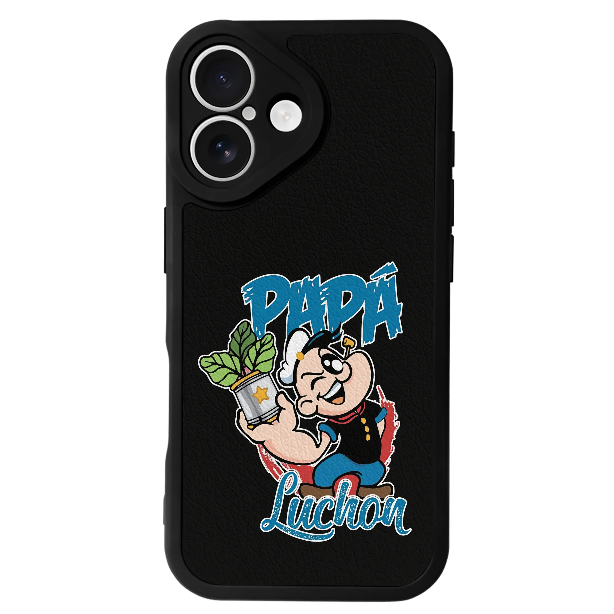 ポパイ グッズ ポパイ - IPhone 16シリーズ対応 ・ シリコンスマホケース ・ レザー調 ・ 高精度フィット ・ 耐衝撃 ・ ワイヤレス充電対応 ・ 精密カット